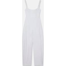 Damen - Weiß Jumpsuits & Overalls Stella McCartney Linen-Cotton Corset Jumpsuit, Woman, Pure White, Pure White