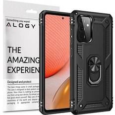 Alogy Case armored cover Stand Armor Ring for Samsung A72 Black