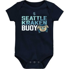 Outerstuff Newborn and Infant Boys and Girls Deep Sea Blue Seattle Kraken Mascot Head Bodysuit Deep Sea Blue Deep Sea Blue