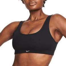 Nike Alate All U Women's Light-Support Lightly Lined Ribbed Sports Bra - Black/White