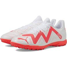 Puma Soccer Shoes Puma Men's Future Play Turf Trainer Sneaker, White-Fire Orchid