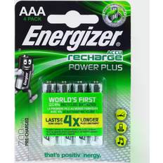 Energizer Akkus - Wiederaufladbare Standardakkus Batterien & Akkus Energizer Power Plus HR03 AAA 700mAh Compatible 4-pack