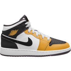Children's Shoes Nike Air Jordan 1 Mid GS - Yellow Ochre/White/Yellow Ochre/Black