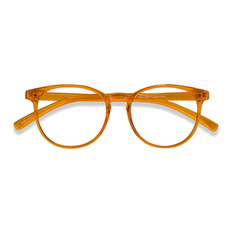 Orange - Unisex Glasses Unisex s square Clear Orange Plastic Prescription Eyebuydirect s Rainbow