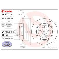 Brembo Brake Disc COATED DISC LINE 09.A555.11