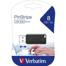 USB 2.0 Minnepenner Verbatim USB-Penn 49062 Svart 8 GB