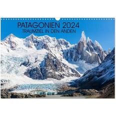 Tag Kalender Calvendo Patagonien 2024 Traumziel in den Anden Wandkalender 2024 DIN A3 quer, Monatskalender