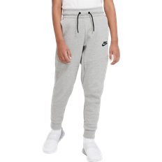 Black and grey tech fleece Nike Older Kid's Tech Fleece Trousers - Dark Grey Heather/Black (CU9213-063)