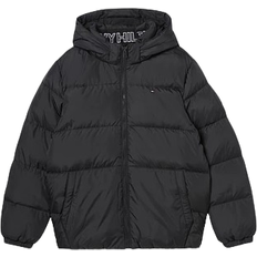 Elastische Bündchen Jacken Tommy Hilfiger Junior's Essential Padded Hooded Jacket - Black