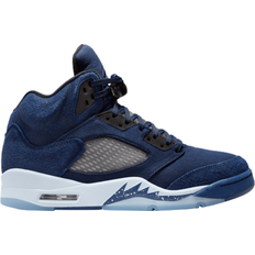 Blue - Men Sneakers Nike Air Jordan 5 M - Midnight Navy/Football Grey