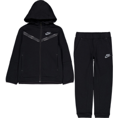 Nike Kid's Sportswear Tech Fleece Jacket & Pants Set - Black