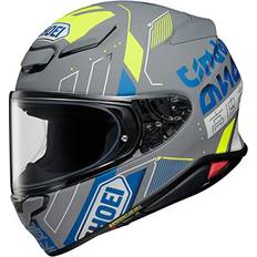 Shoei Motorcycle Helmets Shoei RF-1400 Accolade Helmet Medium Matte Grey/Blue/Yellow