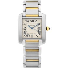 Cartier Unisex Wrist Watches Cartier Tank Francaise 18k Gold Silver Automatic W51005Q4