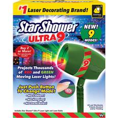 BulbHead Star Shower Green Christmas Lighting