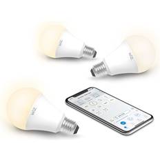 WiZ IZ0026023 60 Watt EQ A19 Smart Connected LED Light Bulbs/Compatible Alexa and Google Home no Hub Required Dimmable Soft White