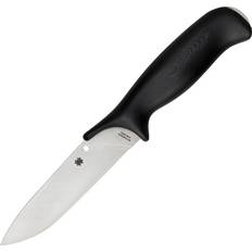 Spyderco Jagdmesser Spyderco Zoomer Fixed Blade with 5.20" Premium Handcrafted Sheath PlainEdge FB42GP Hunting Knife