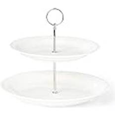 Cake Stands Lenox Profile 2-Tiered Server White Cake Stand