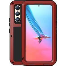 LOVE MEI Mobildeksler LOVE MEI Samsung Galaxy S22 Deksel Powerful Case Rød