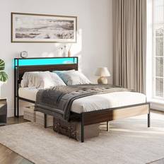 Belleze Sturdy Metal Platform Bed Frame