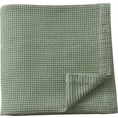 Blankets King Knit Waffle Weave Cotton Bed Blankets Green
