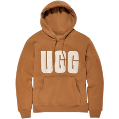 UGG Women's Rey UGGfluff Logo Hoodie - Chestnut/Plaster