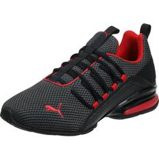 Puma Men Gym & Training Shoes Puma mens Axelion Running Shoe, Black/High Risk Red