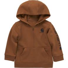 Babies Tops Children's Clothing Carhartt Toddler Boy's Long-Sleeve Half-Zip Sweatshirt Brown 3T