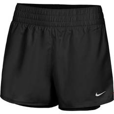 Reflectors Pants & Shorts Nike One 2-in-1 Dri-FIT High Waist Shorts - Black