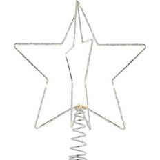 Metall Weihnachtsbaumschmuck Sirius Top Star Silver Weihnachtsbaumschmuck 25cm