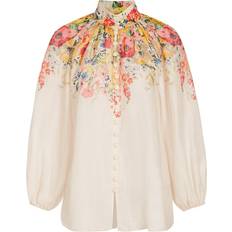 Blomstrete Bluser Zimmermann Alight Billow blouse ivory_floral