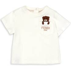 1-3M Tops Children's Clothing Fendi Baby's Bear T-shirt - White