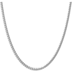Silver Necklaces Jaxxon Cuban Link Chain - Silver