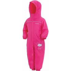 Tasche Regenoveralls Regatta Kid's Puddle IV Waterproof Puddle Suit - Pink