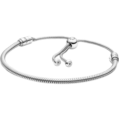 Pandora Bracelets Pandora Moments Snake Chain Slider Bracelet - Silver/Transparent