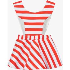 Wauw Capow Girl's Striped Candy Cane Dress - Red & White