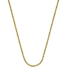 JewelryWeb Hollow Rope Chain Necklace - Gold