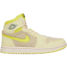 Damen - Gelb Schuhe Nike Air Jordan 1 Zoom CMFT 2 W - Citron Tint/Muslin/Sky J Teal/Dynamic Yellow