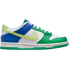Children's Shoes Nike Dunk Low GS - White/Stadium Green/Game Royal/Light Lemon Twist