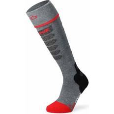 Silke Klær Lenz Heat Sock 5.1 Toe Cap Slim Fit - Grey Red