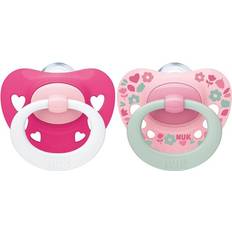 Nuk Silicon Pacificer Size 1 0-6m 2-pack