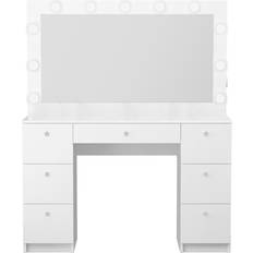 White Dressing Tables Boahaus Freya Vanity White Dressing Table 15.4x46.4"