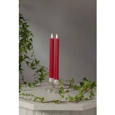 Star Trading Antique Flamme Red LED-lys 25cm 2st