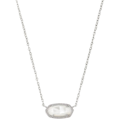Kendra Scott Jewelry Kendra Scott Elisa Pendant Necklace - Silver/White
