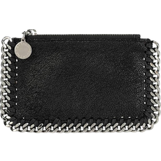 Silver Wallets & Key Holders Stella McCartney Falabella Zip Card Holder - Black