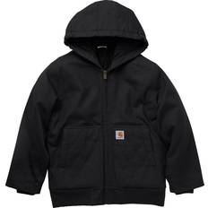 Carhartt Kid's Flannel Quilt Lined Active Jacket - Caviar Black (CP8545-K01)