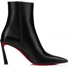 Leather Ankle Boots Christian Louboutin Condora Booty 85 - Black