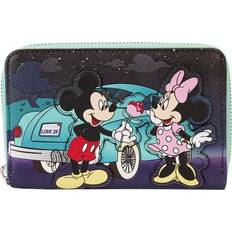 Wallets & Key Holders Loungefly and Minnie Date Night Drive-In Zip-Around Wallet - black