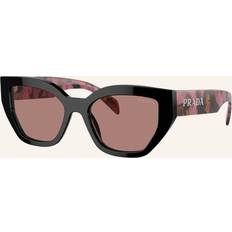 Prada UV-Schutz - Unisex Sonnenbrillen Prada Frau Sunglass PR A09S Rahmenfarbe: Mahagoni, Hellbraun
