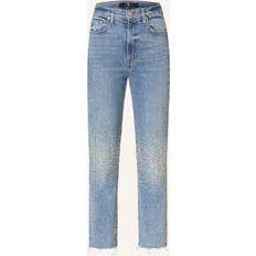 Herren Jeans 7 For All Mankind Verzierte Straight Jeans Logan Blau