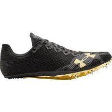Under Armour Unisex Running Shoes Under Armour HOVR Smokerider Track Spikes - Black/Jet Gray/Metallic Victory Gold